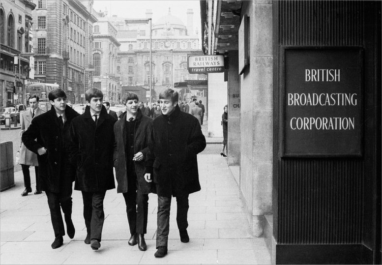 The Beatles Outside the BBC Paris Theatre, London 4th April 1963