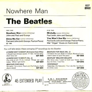 Nowhere Man - Rear Cover