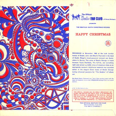 Sixth Christmas Record - Rear Cover
