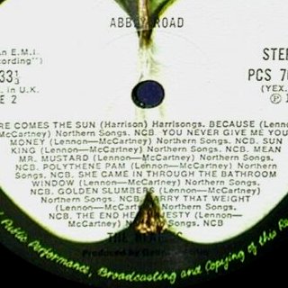 Abbey Road - Label