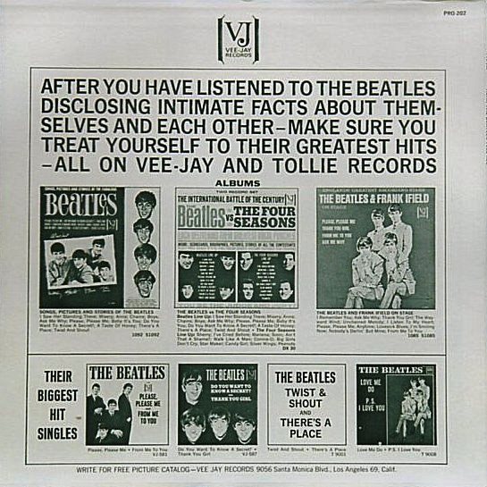 Hear The Beatles Tell All - Rear Cover