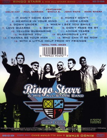 Ringo All-Starr Band - Tour 2003 - C.D. rear
