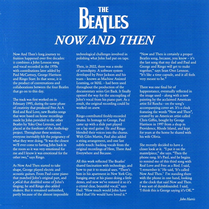 Now & Then (CD Single) - Beatles - CD