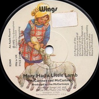 Mary Had A Little Lamb - Label Detail