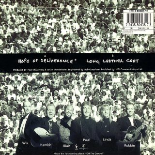Hope Of Deliverance - Rear Cover