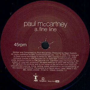 Fine Line - A-side Label